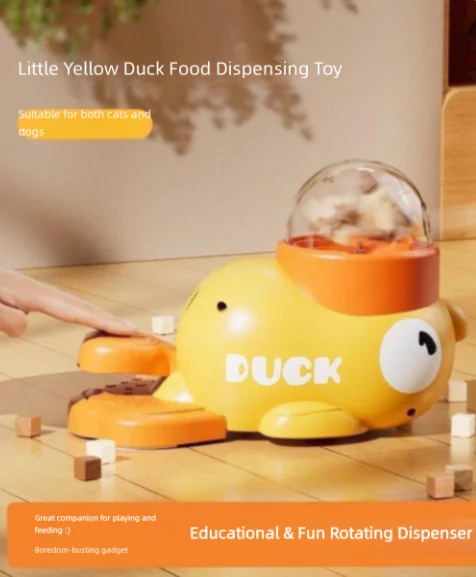 1Pcs Interactive Cat  Dog Toys: Automatic Launchers, Freeze-dried Treats  Press Feeders for Self-Entertainment!