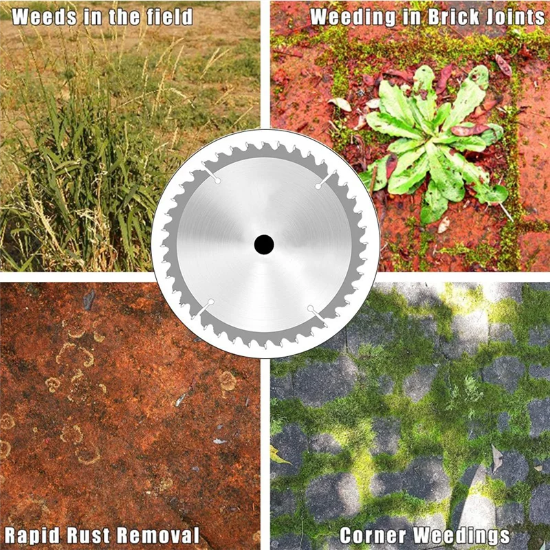 

A21Q -40T Carbide Tip Brush Blades - Brush Cutter Blade For Cutter, Trimmer, Weed Eater Made From Premium Alloy