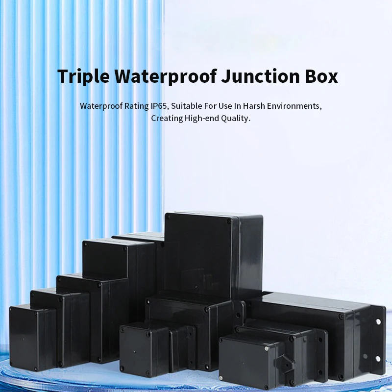 Triple Waterproof Junction Box Indoor/Outdoor Terminal Box For