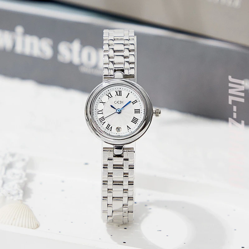 

2026 Multicolored Luxury Fashion Quartz Lady Watch Simple Small Dial Stainless Steel Bracelet Custom Logo High-Grade Niche Sense