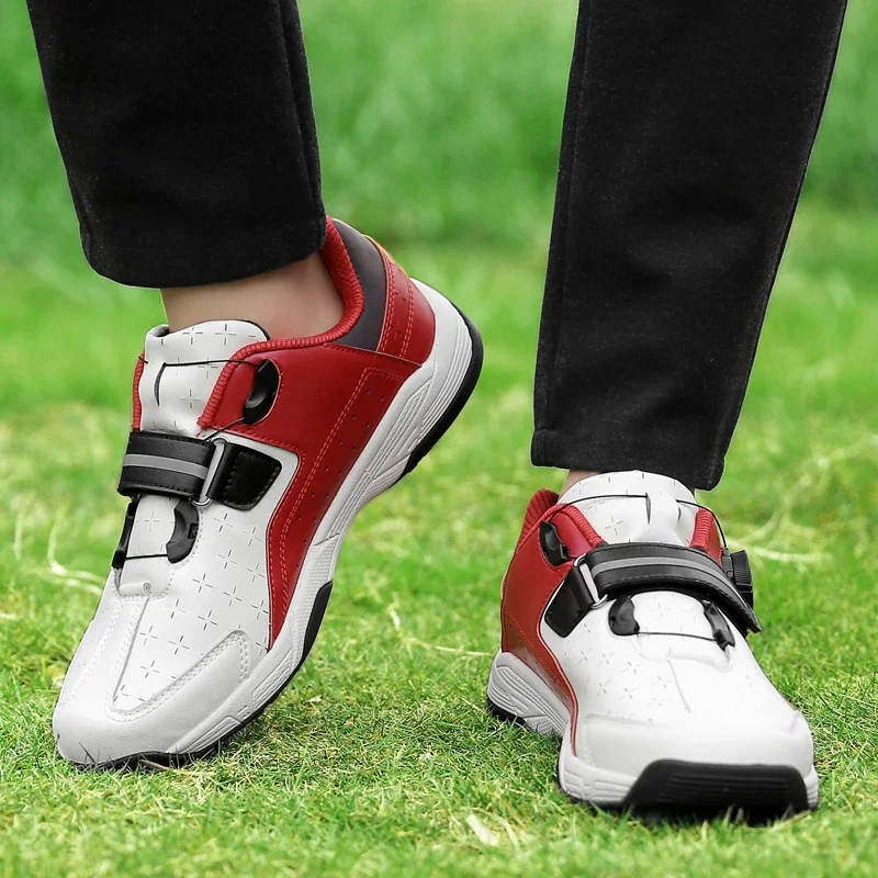 Nuevos zapatos de golf para hombres y mujeres, par de zapatos de bádminton, zapatos de golf impermeables antideslizantes de alta calidad para hombres 35-47