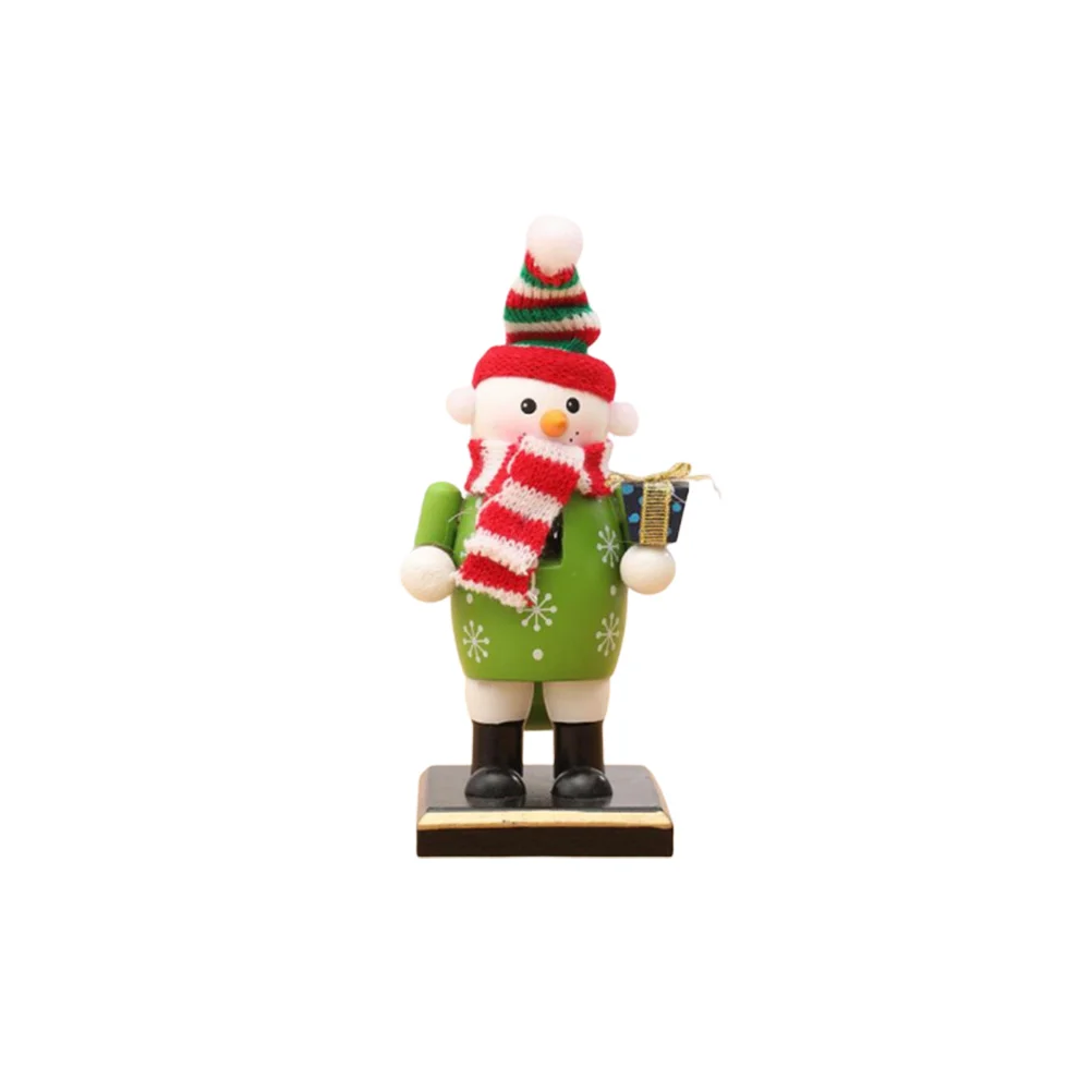 

Wooden Nutcracker Puppet Christmas Ornament Soldier Shape Painted Coated Desktop Decoration Birthday Gift