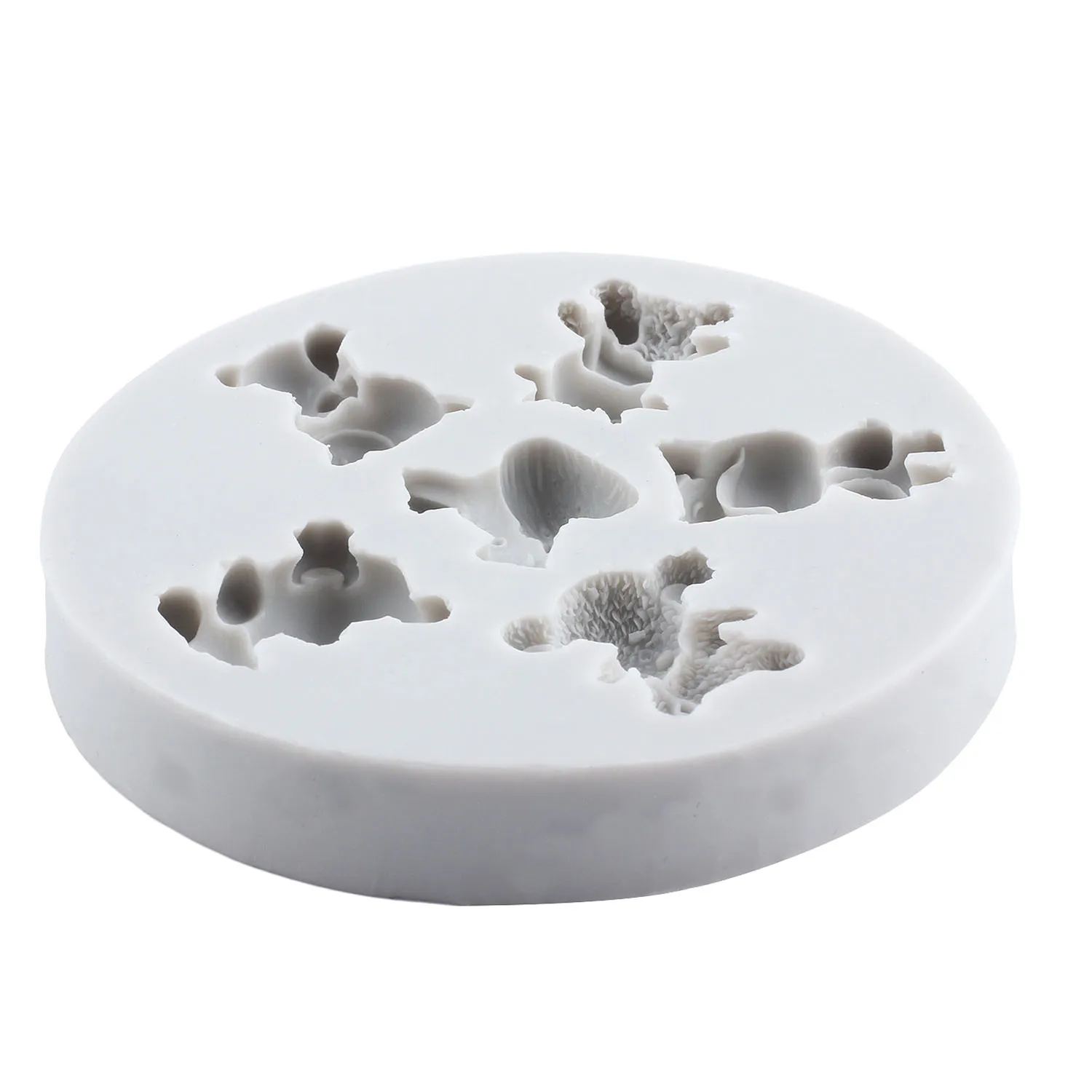 Formy silikonowe Zoo Animal Słoń Fondant Narzędzia do dekorowania ciast Topper na babeczki Czekolada Cukierki Rękodzieło Masa cukrowa Glinka polimerowa