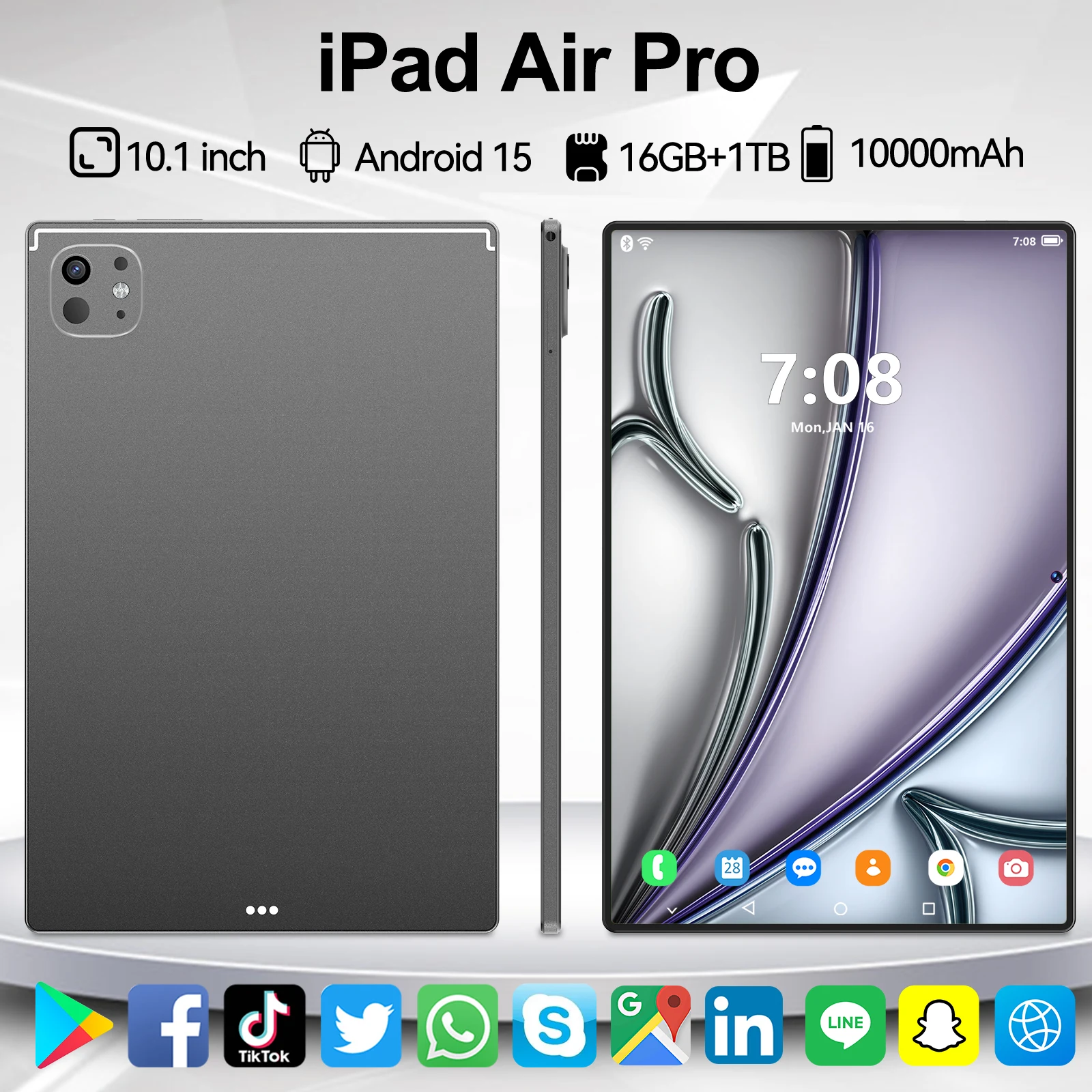 【Versión global】Nueva tableta Original iPad Air Pro 16G + 1TB 5G WiFi Dual SIM 16GB + 1TB Android 15 Tablette 10,1