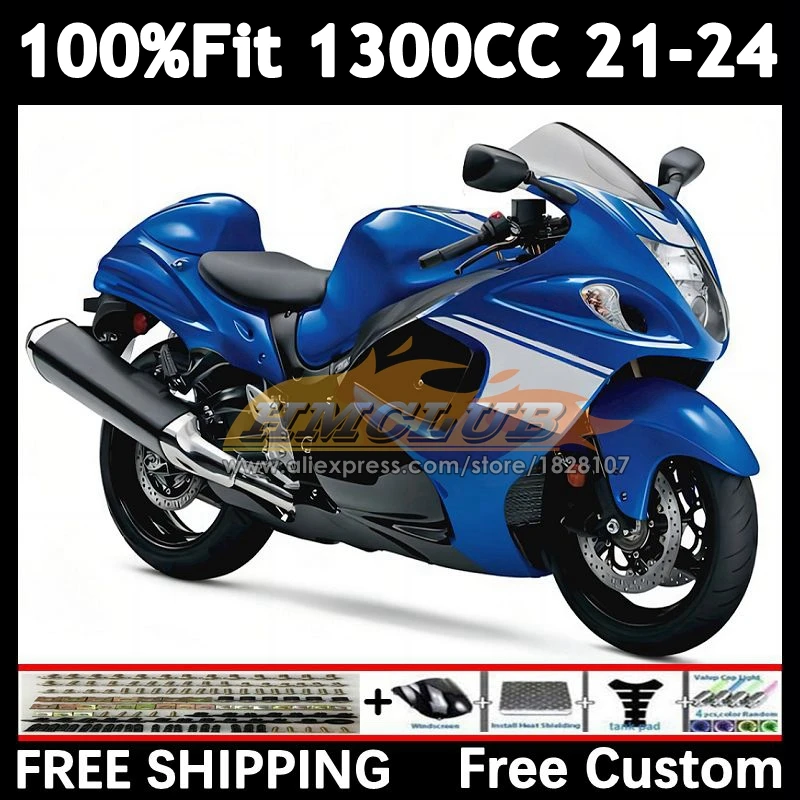 Injection Body For SUZUKI Hayabusa GSXR 1300 CC 2021 2022 2023 2024 40No.20 GSXR-1300 GSXR1300 21 22 23 24 Fairing blue stock