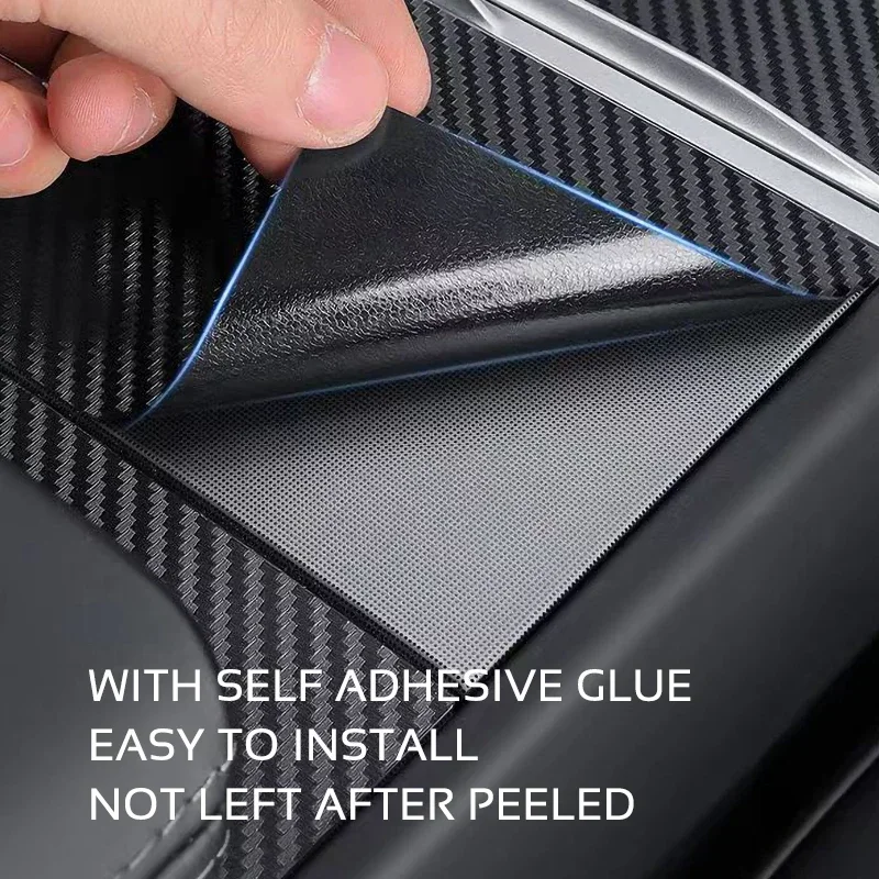 For Tesla Model 3 Highland 2024 Y Juniper 2025 Center Console Cover Protector Sticker Central Control Panel Film Car Accessories