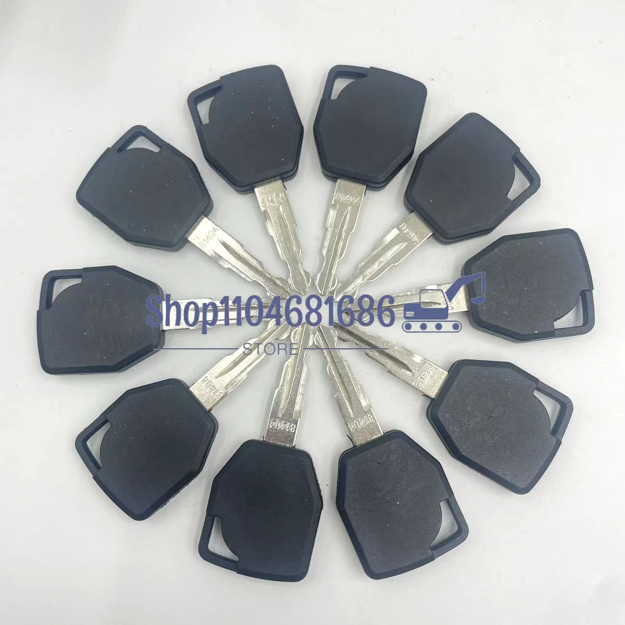 

10pc Ignition Key 81404 Fits Terex Backhoe 760 820 860 880 970 980