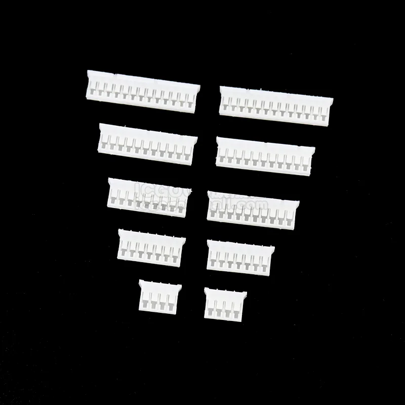 50Pcs PH2.0 2/3/4/5/6/7/8/9/10/11/12/13/14/15/16p Wire Connector PH 2.0MM Pitch Terminal Housing Plastic Case Plug Socket PCB