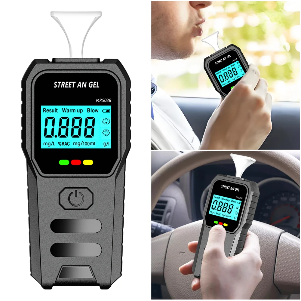 

Digital Alcohol Breath Tester Accurate Portable Breathalyzer Handheld Alcohol Analyzer Drunk Driving Analyzer for Home Party Use