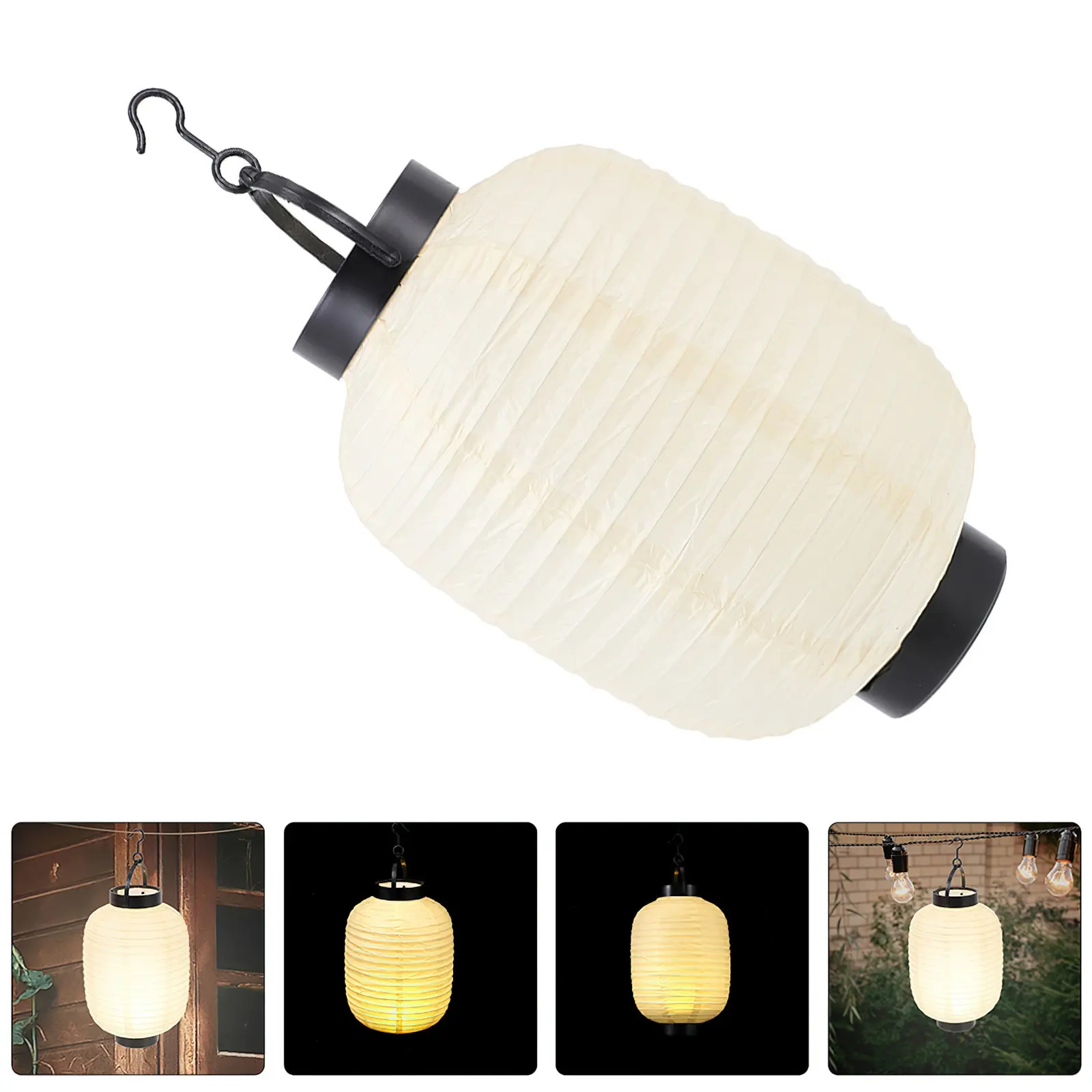 2 uds. Lámparas de papel decorativas para interiores, lámpara plegable portátil, lámpara colgante tradicional japonesa asiática