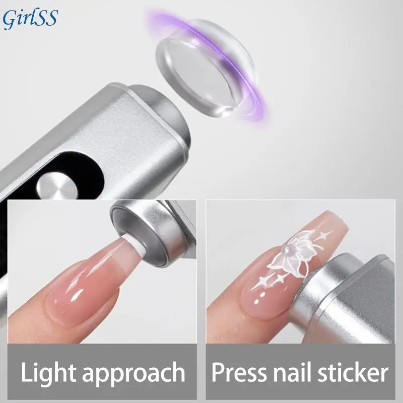 โคมไฟเล็บที่เป็นมิตรต่อการเดินทางพร้อมแสตมป์ทำเล็บแม่เหล็กสำหรับการวางตำแหน่งที่ง่ายดาย T4MB