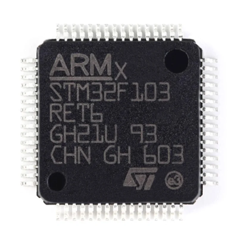 

5Pcs New Original Stm32F103Ret6 Lqfp-64 Arm Cortex-M3 32-Bit Microcontroller-Mcu