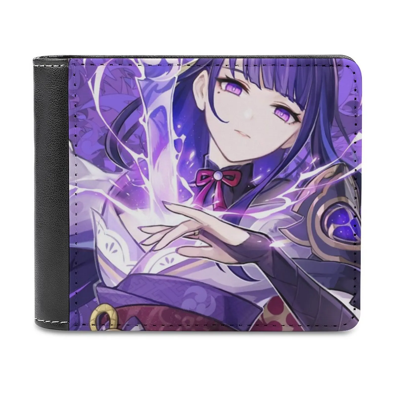 

Raiden Shogun Baal Genshin Impact мужской кошелек кошельки кошельки новый дизайн доллар цена топ мужской кожаный кошелек Genshin Raiden