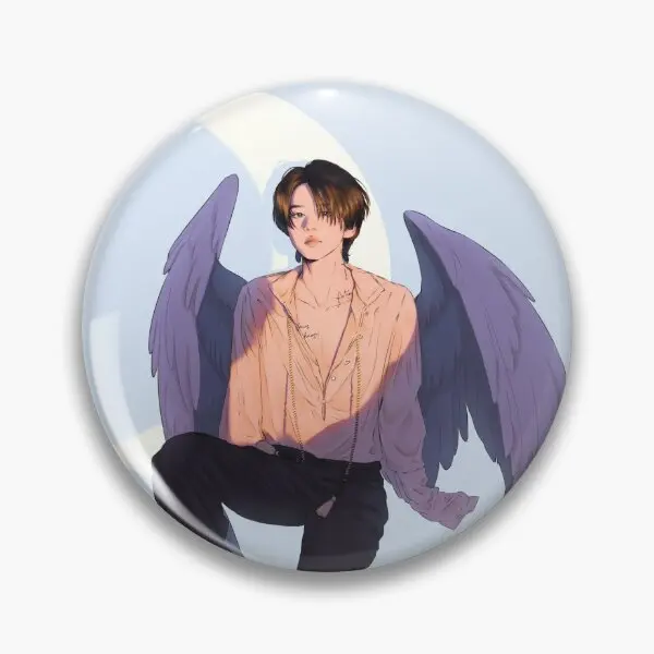 Luna Ángel Jimin Pin de botón suave regalo broche de moda lindo Collar ropa joyería de Metal divertido amante creativo insignia de dibujos animados Decoración
