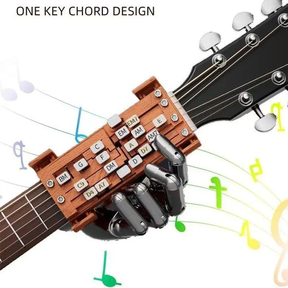 One-Touch Switching Guitar Chord Trainer Portable Design Smooth Practice Guitar Teaching Trainer Assistant Learning