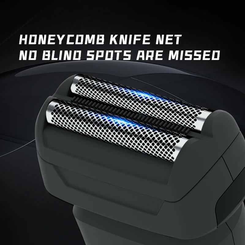 Kemei 2800 ماكينة حلاقة كهربائية للرجال مع ماكينة تشذيب اللحية ذات الرقائق المزدوجة ماكينة حلاقة احترافية جافة أو رطبة ماكينة حلاقة ترددية للوجه