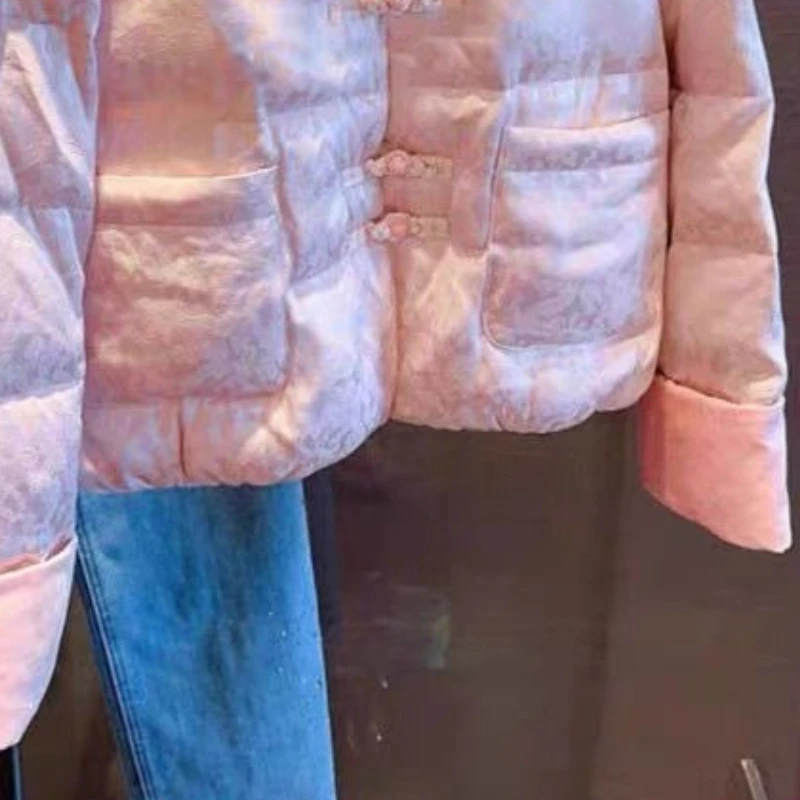 Women's Winter Tops Coats Cotton Coats Tang Suits Warm Thickened Button Fastening Simple Comfortable Casual Design Fashion New