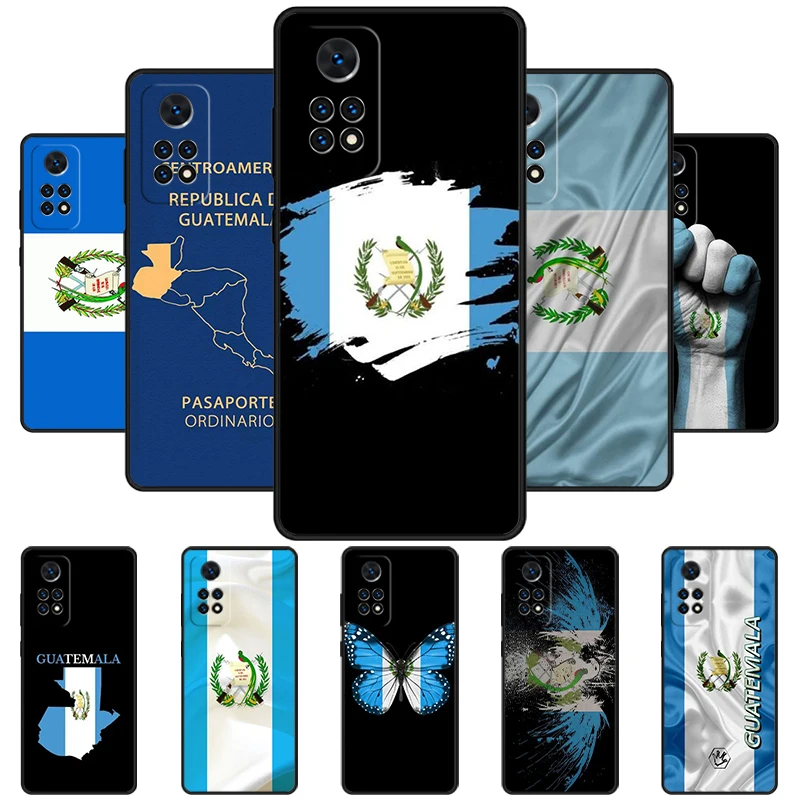 Guatemala Flag Phone Case For Redmi Note 11 EPro 11S 10T 9S Promax 8 Pro Xiaomi Mi 11 12X 12S Ultra Cover