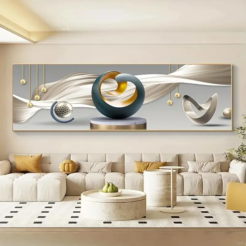 1pc Canvas Poster Modern Art Abstract Line Prints Posters Ideal Gift for Bedroom Living Room Bedroom Corridor Wall Art Decor