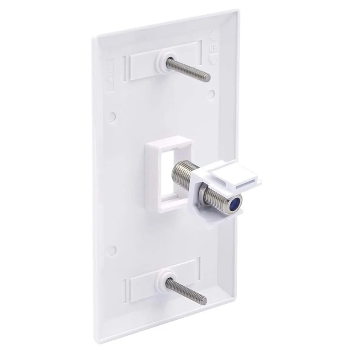 50PCS Coax Jack Insert Coaxial Cable Connector, F-Type RG6 Cable Extender Female to Female for Wall Plate