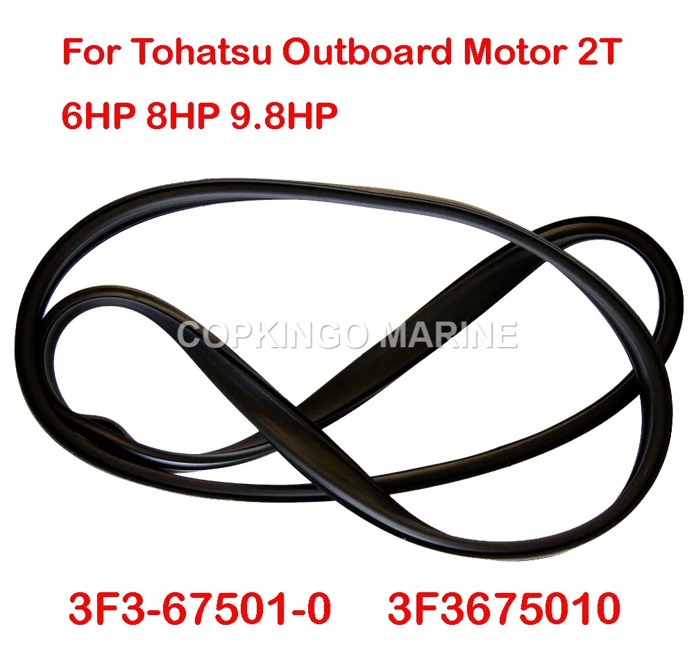 Boat Rubber Seal For Tohatsu Outboard Motor 2T 6HP 8HP 9.8HP Top Cowling UV anti-aging Motor Cover Upper 3F3-67501-0