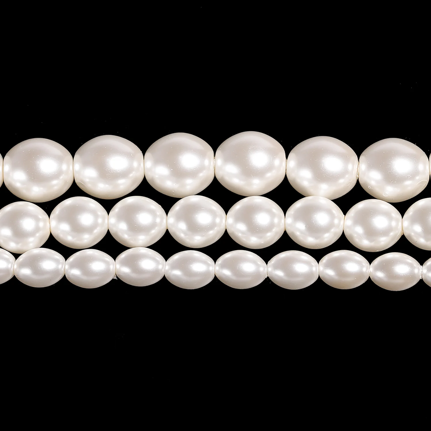 3-8mm Glass Bead Imitation Pearl Beads Loose Abacus Pearl Beads for DIY Earrings Necklace Jewelry Making Findings Accessories