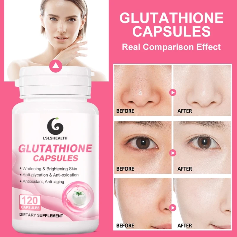 Glutathione With White Tomato Glutathione Whitening Capsules Anti-aging Anti-oxidation Shiny Skin