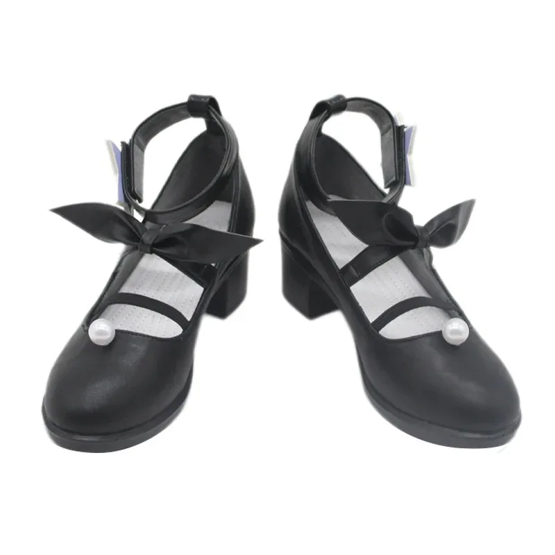 Lqgame infinito nikki sussurrando bolhas espumante viagem cosplay sapatos preto lolita sapatos para festa de halloween mulher meninas customiz