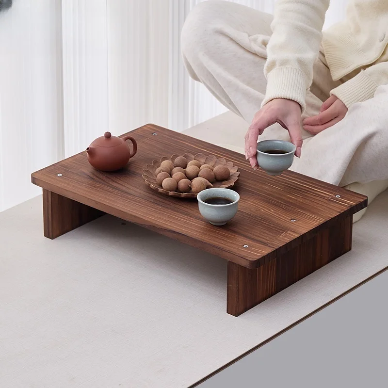 

Japanese-style Tatami Coffee Table Simple Bay Window Table Floor Bed Stand Balcony Low Table Pine Bay Window Shelf Tea Table