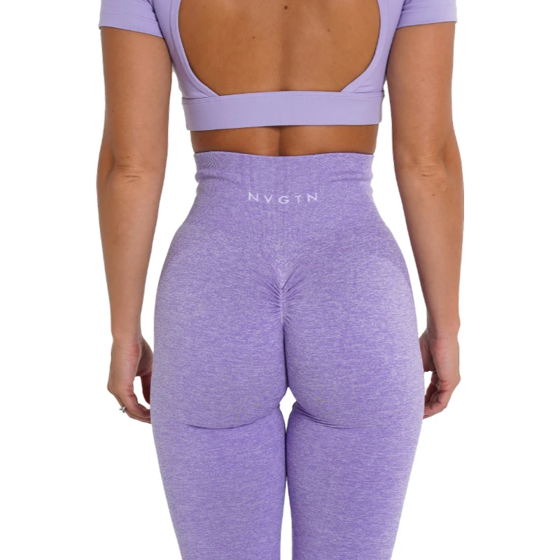 NVGTN Lốm Đốm Scrunch Liền Mạch Quần Legging Nữ Mềm Mại Tập Luyện Quần Thể Hình Trang Phục Quần Tập Yoga Mặc Tập Gym