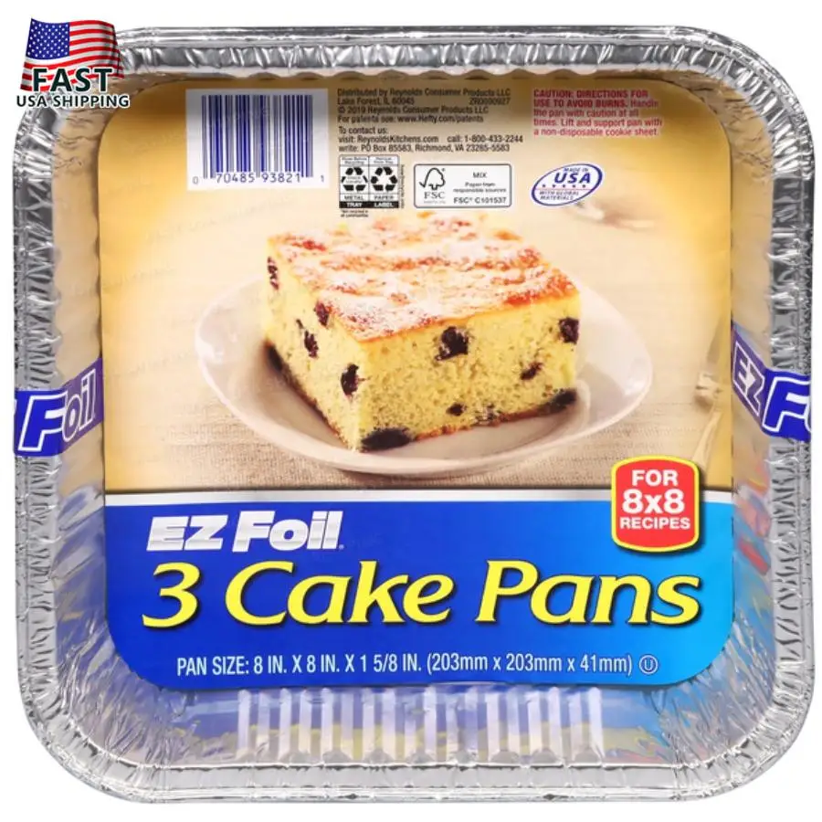 

Hefty EZ Foil Cake Pans 8x8 Recipes