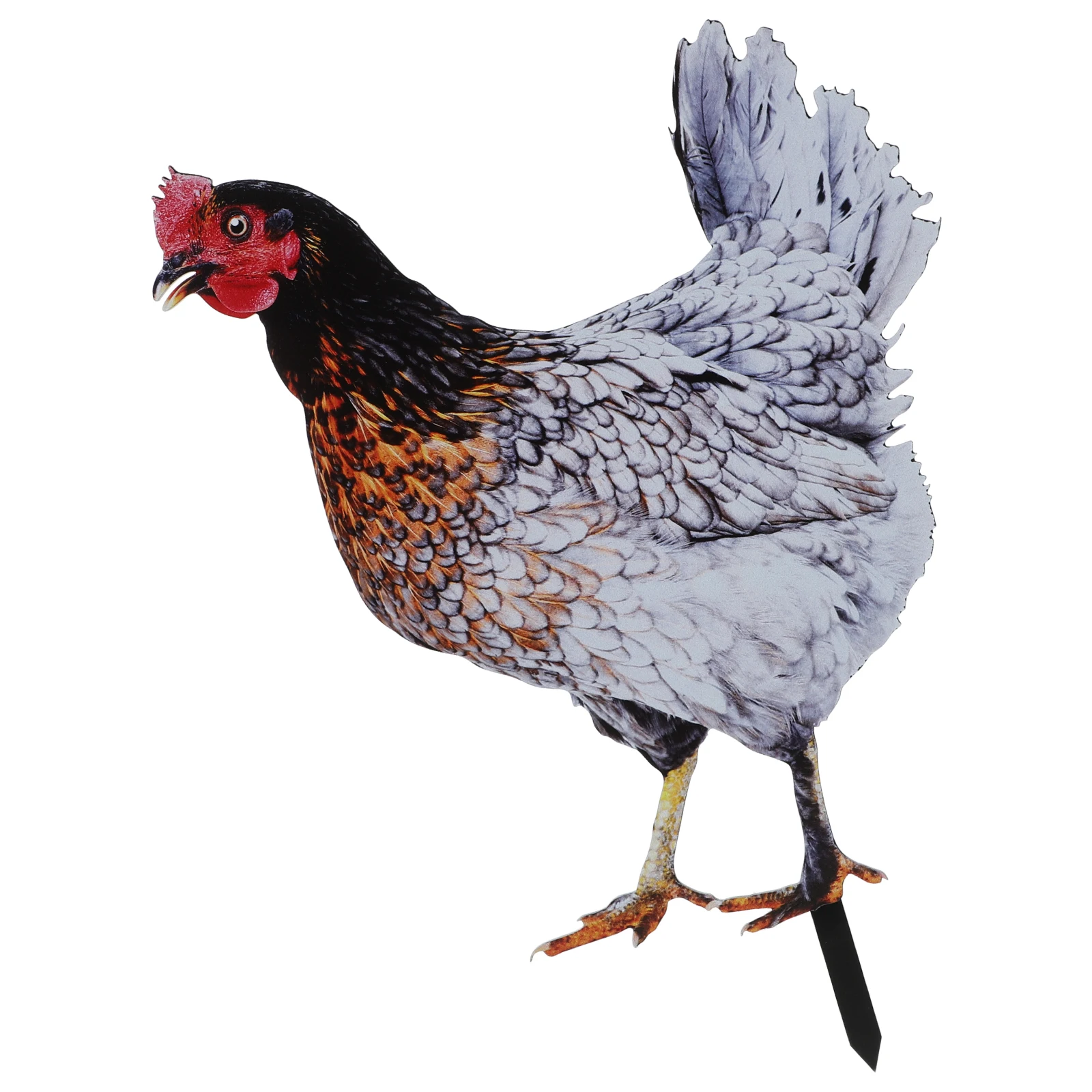 

Simulated Hen Decoration 3D Realistic Chicken Garden Stake Metal Outdoor Acrylic Rooster Reusable Durable Garden Enhancement