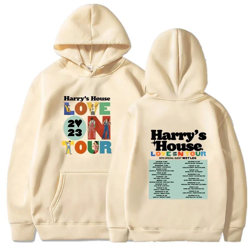 Harrys House Love on Tour Hoody Men\'s Vintage Sweatshirt Lovely Aesthetic Hoodie Retro Comic Graphic Clothes Unisex Pullovers