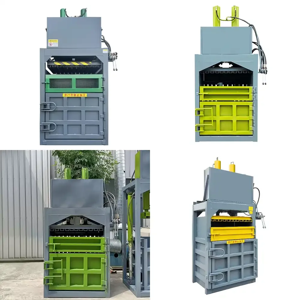 

Waste Paper Baling Press Machine /vertical Hydraulic Plastic Scrap Baler Manufacturer 100t Baler Compactor