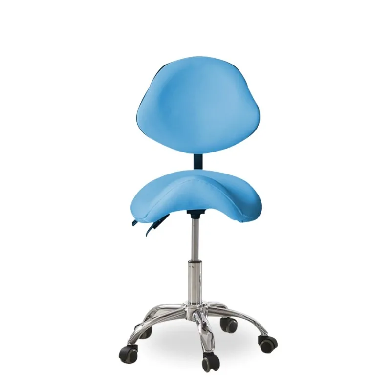 Ergonomic Saddle Chair with Backrest Lifting Dental Lift Chair Sliding Wheelchair Multi Functional Workpiece Stool  1pcs