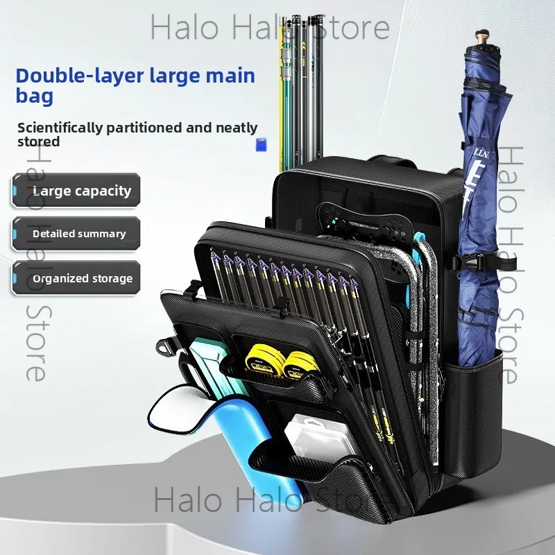 

Fishing rod bag fishing chair backpack fishing bag chair is lightweight