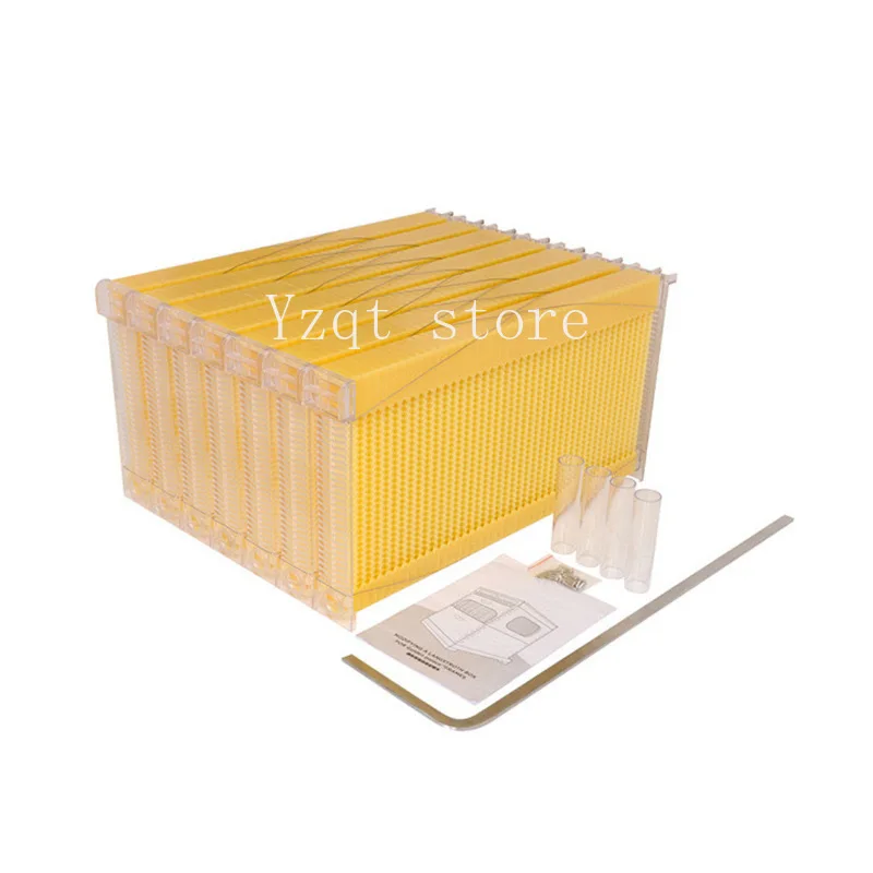 Export-type hot-selling bee set 7PCS self-flowing honey nest base, bee spleen self-flowing bee box automatic honey collection