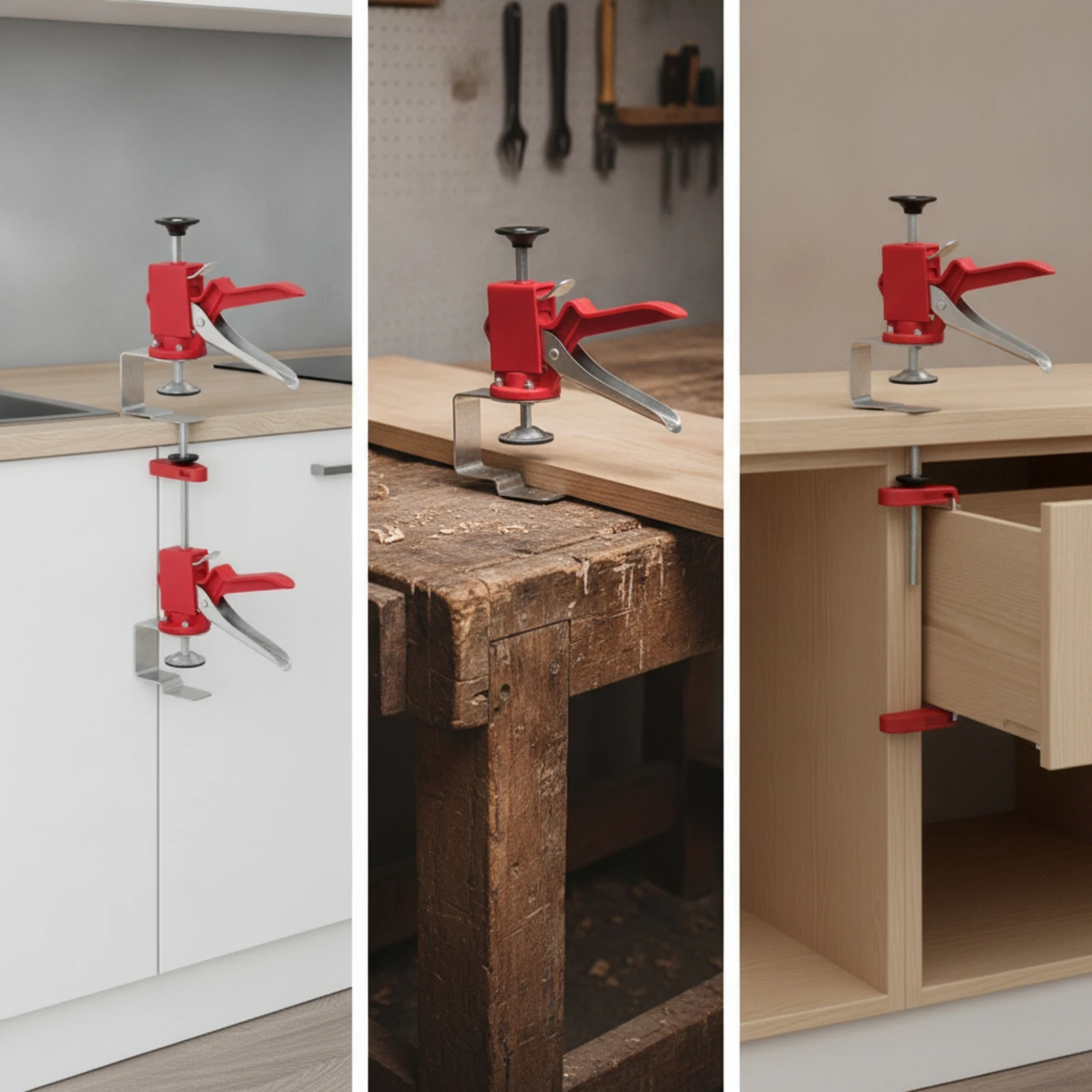クランプ付きキャビネット取り付けツール 調整可能なキャビネッ - Woodworking Templates のレビューと価格