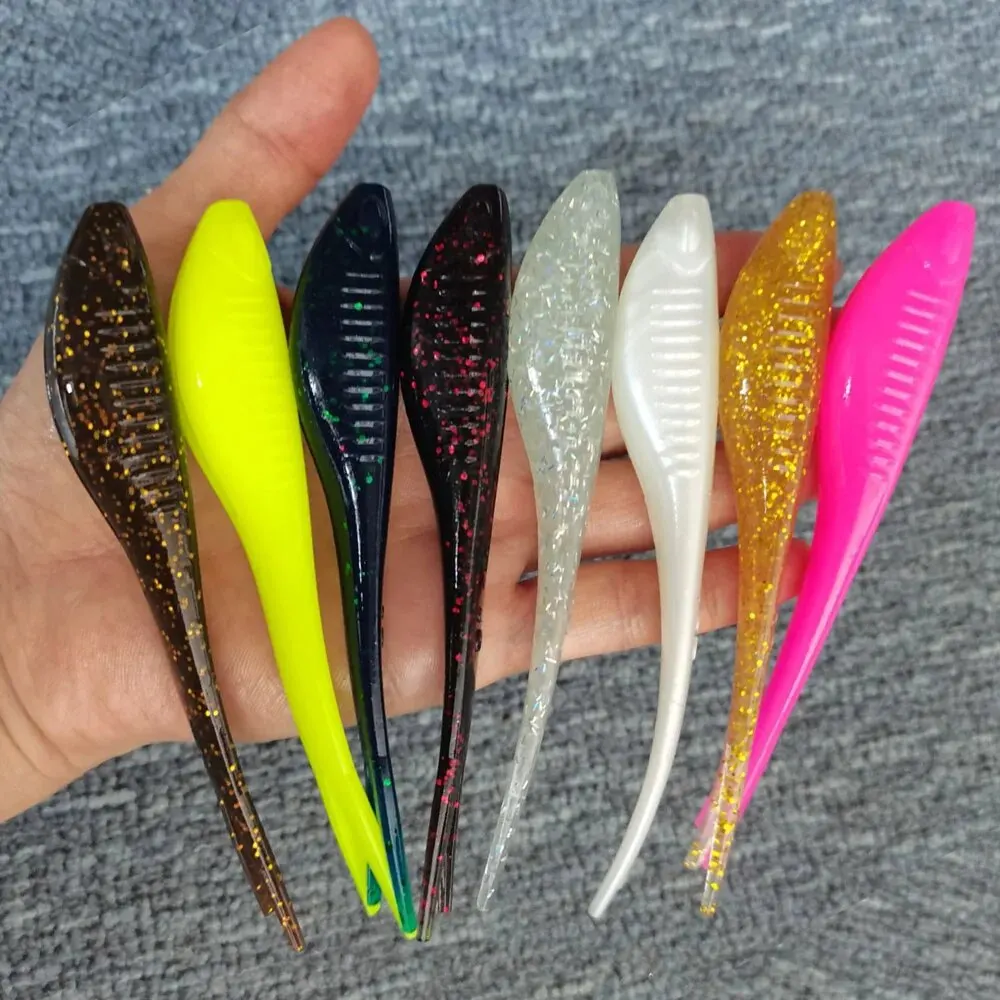 Floating Lure Soft Plastic Skipping Soft Plastic 5pcs/lot 12cm 10gm TPR Drop Shotting Soft Bait Fishing Lure Fishing Drop Shot