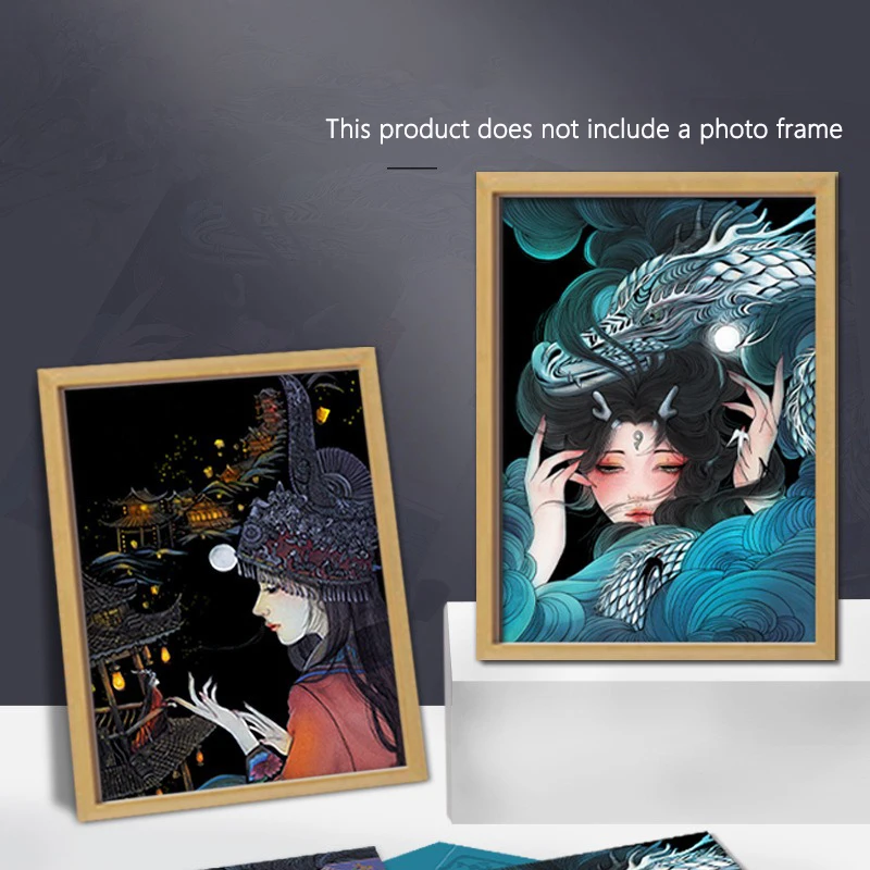 لوحة رسم بالخدش مقاس 42×29.7 س - مراجعة Chinese Art Craft وسعره