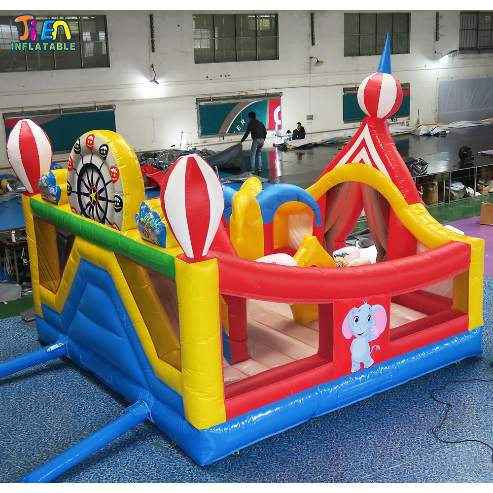 free ship to sea port! inflatable bouncer slide combos / inflatable bounce house castle / giant 5*5m inflatable jumping house