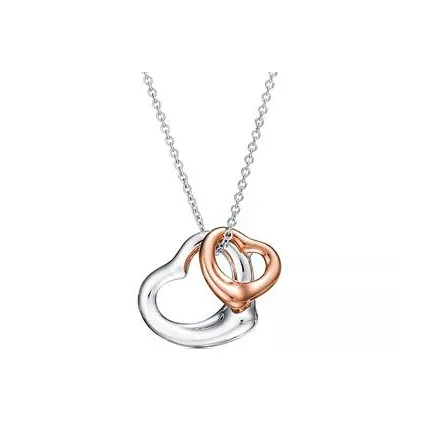 TIFFANY & CO. Elsa Peretti 18K Rose Gold Necklaces Women's Silver 60020322