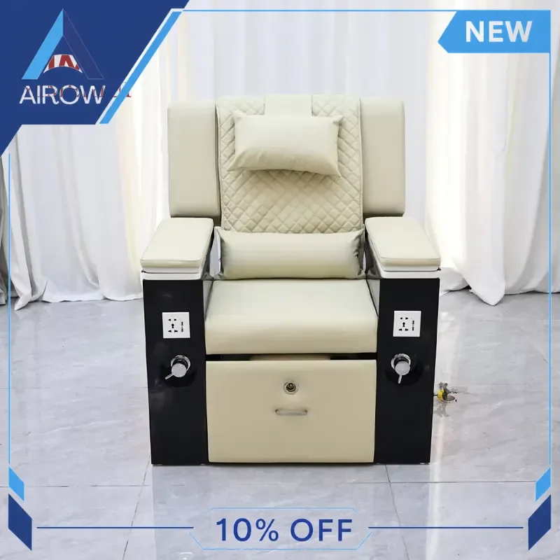for Nail Salon Electric Pedicure Chair Modern Spa Manicure Foot Bath Seat Aesthetic Ceramic Beauty Shop Furniture Equipment