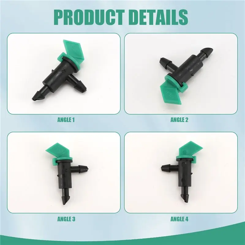 2025 Trend 60 Pieces 4GPH Removable Drip Sprinkler Irrigation Drip Emitter Garden Flag Irrigation Dripper, For Trees And Shrubs