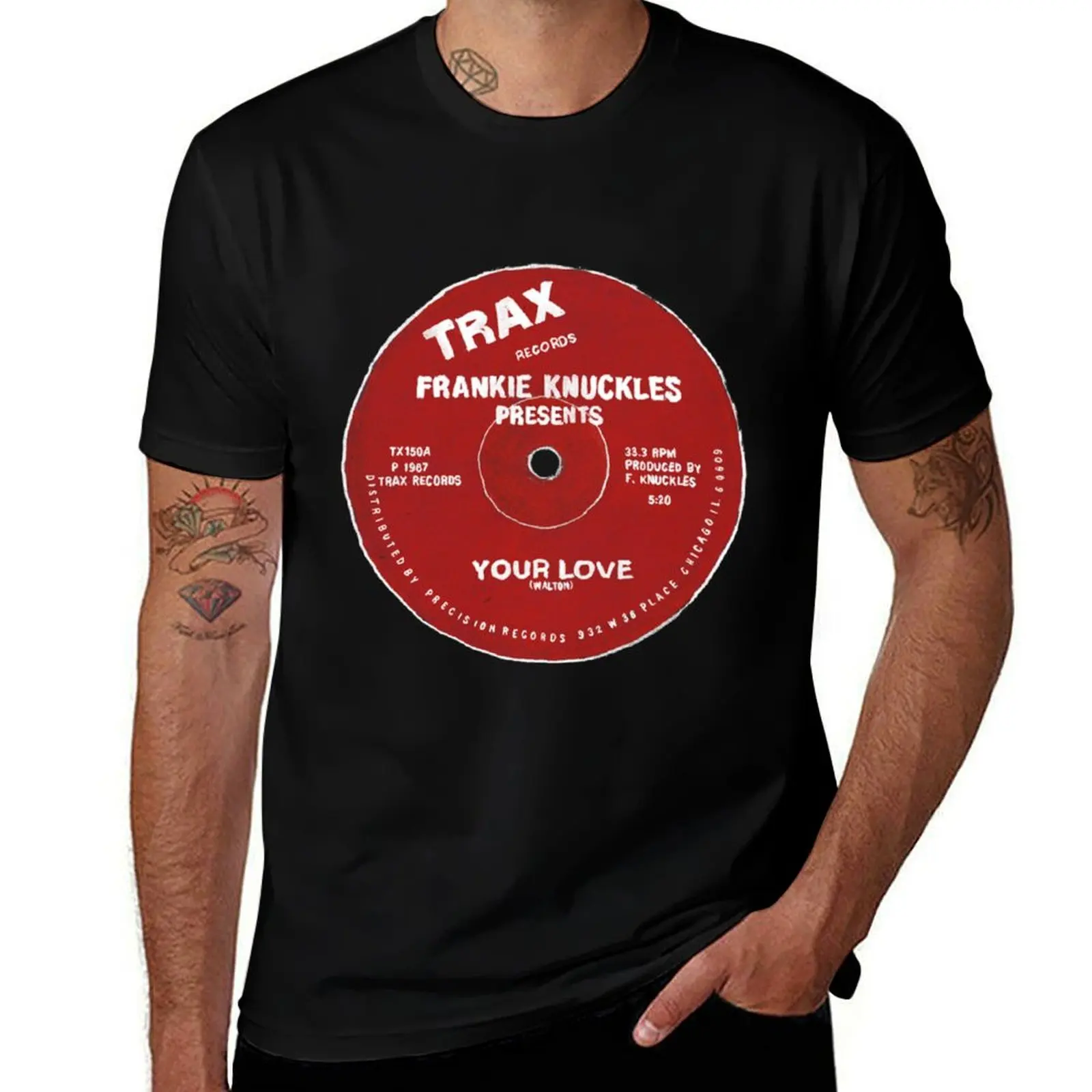 Frankie Knuckles T-ShirtFrankie Knuckles _ Original Fan Art Drawing Design T-Shirt korean fashion Funny t-shirt tshirts for men