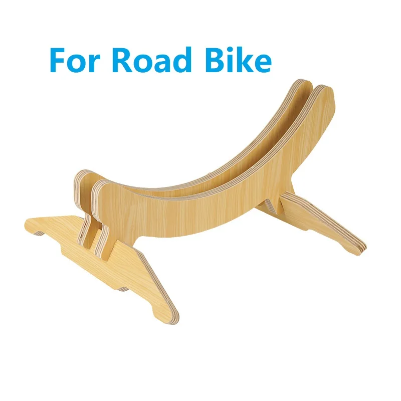 MTB Road Bicycle Mountain Bike Solid Wood Parking Racks Retro Bicycle Stand Parking Bracket