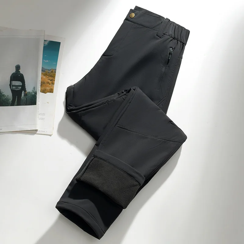 

Sports and Leisure Charging Pants for Men and Women, Windproof, Waterproof, Breathable Velvet and Warm Flat Charging Pants