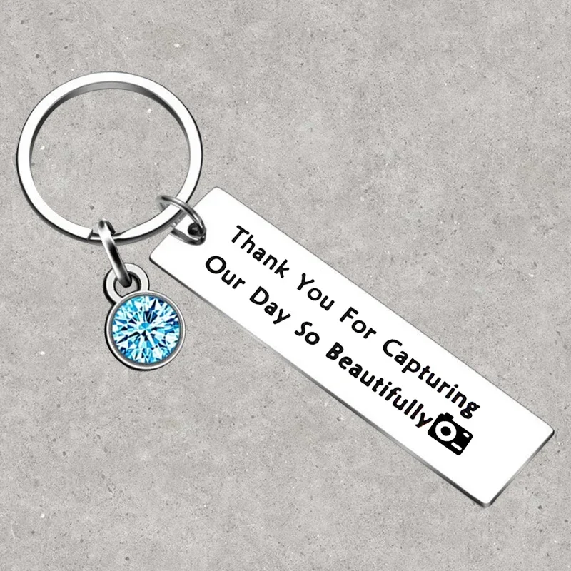 

Hot Wedding Photographer Gift Keychain Thank You for Capturing Our Day So Beautifully Key Rings