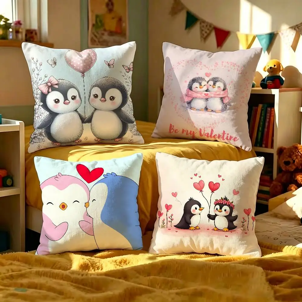 Pudgy Penguin-N CUTE Personalized Pillow Cover Kids Bedroom Wild Party Decor Pillowcase kid Birthday shower Gift