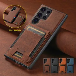 Detachable 2 in 1 Cover For Samsung Galaxy S24 S23 S22 Note 20 Ultra Leather Wallet Card Holder Magnetic Case